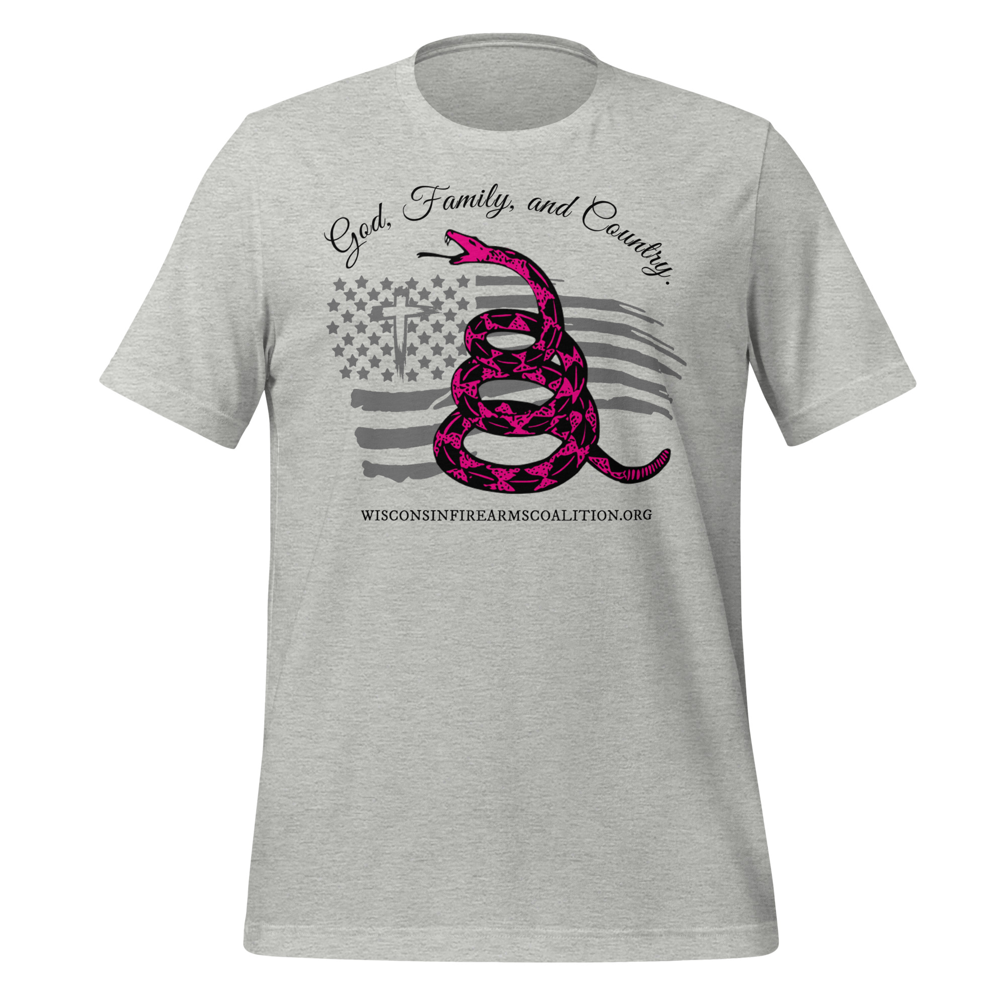 Women’s – Black Text – God, Family and Country – Premium Unisex t-shirt - Image 10