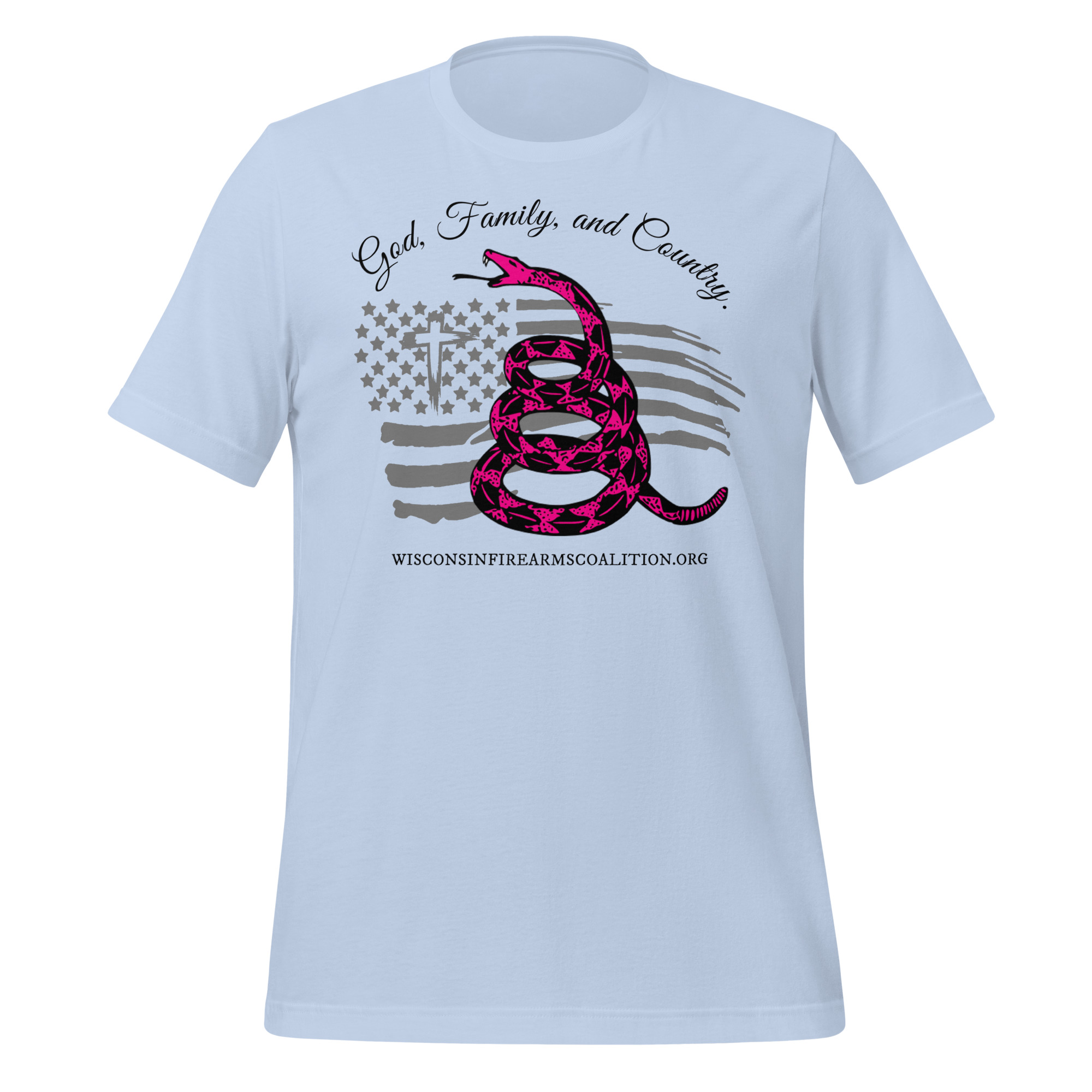 Women’s – Black Text – God, Family and Country – Premium Unisex t-shirt - Image 11