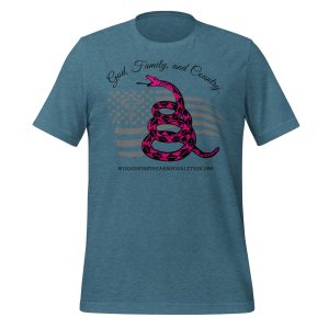 Women’s – Black Text – God, Family and Country – Premium Unisex t-shirt