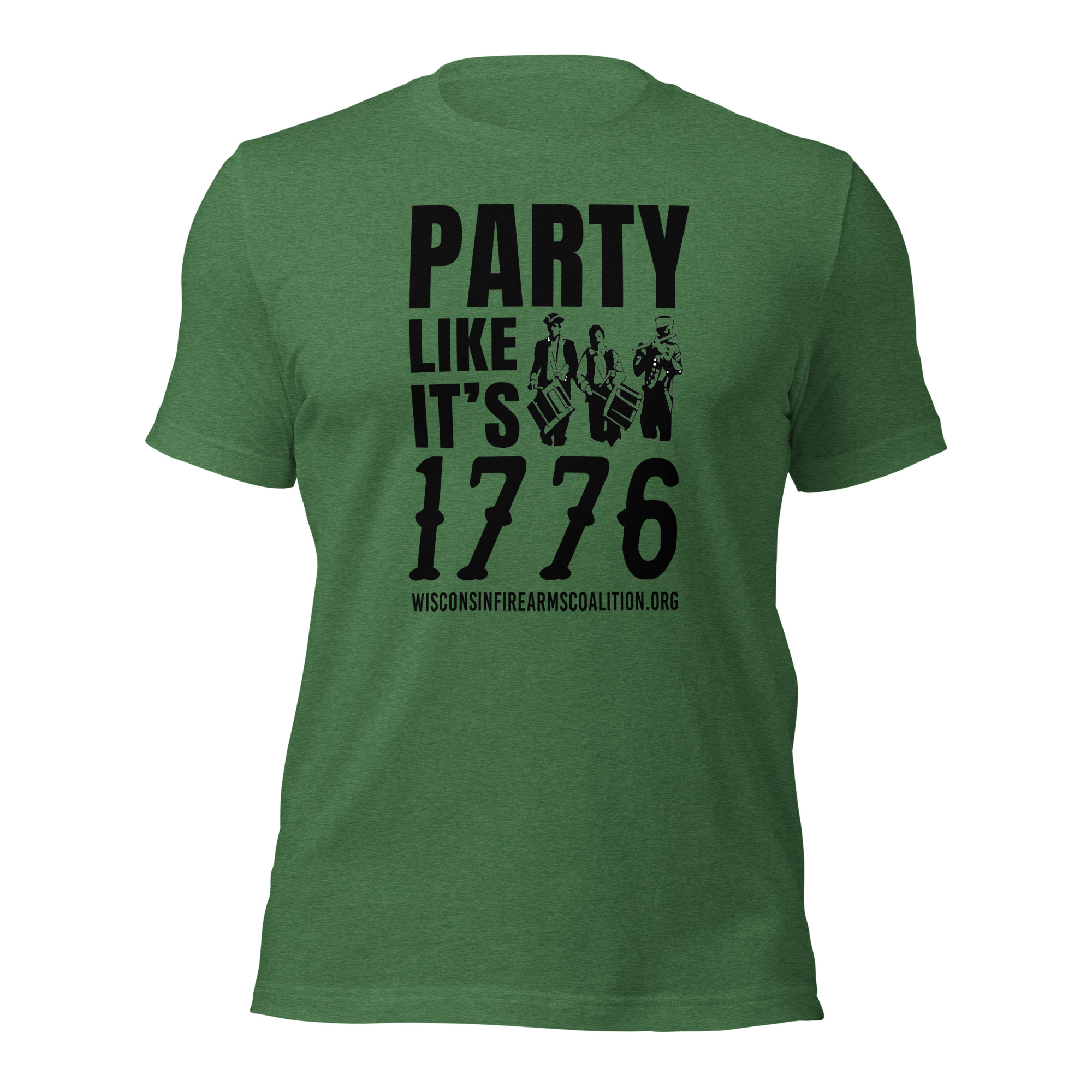 Party Like it's 1776% Short-Sleeve - Premium Unisex – Dark Text - Image 4