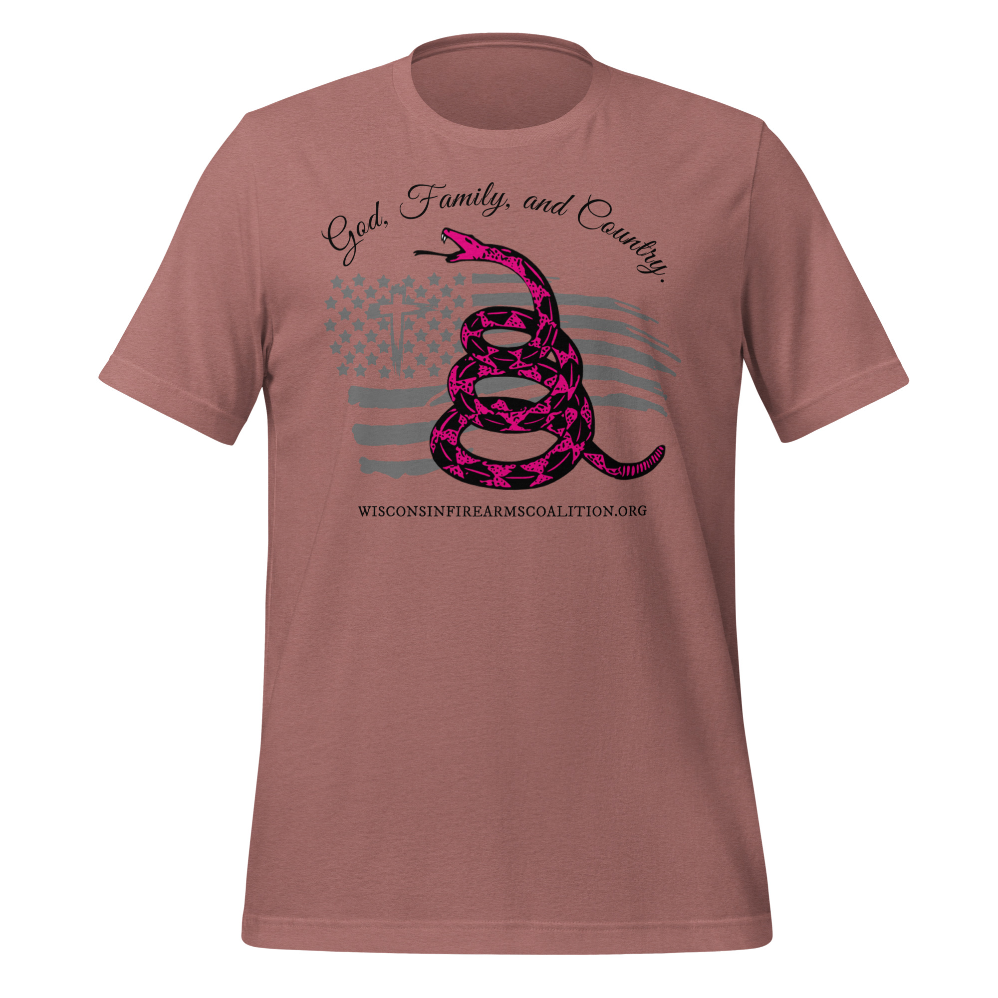 Women’s – Black Text – God, Family and Country – Premium Unisex t-shirt - Image 5