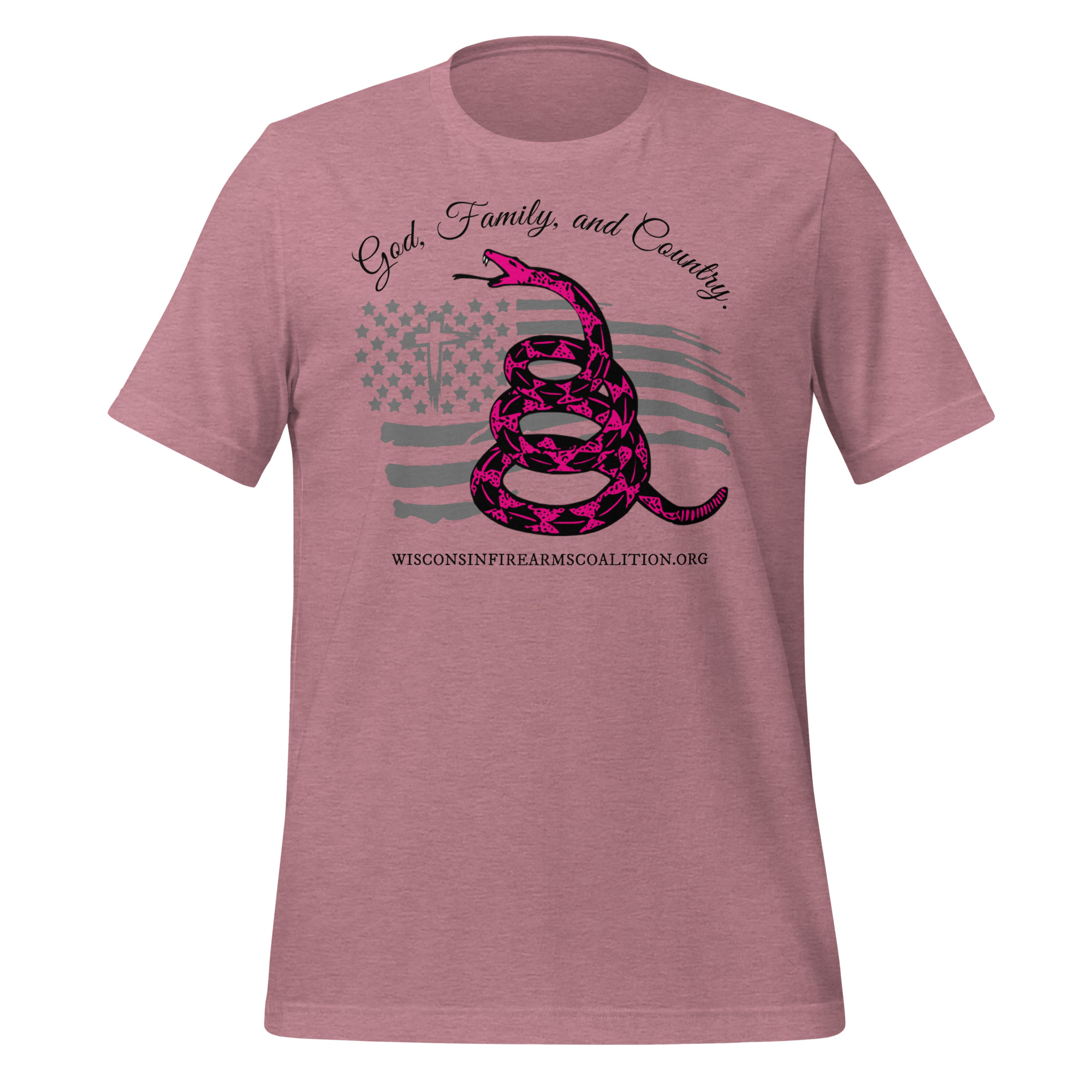 Women’s – Black Text – God, Family and Country – Premium Unisex t-shirt - Image 7