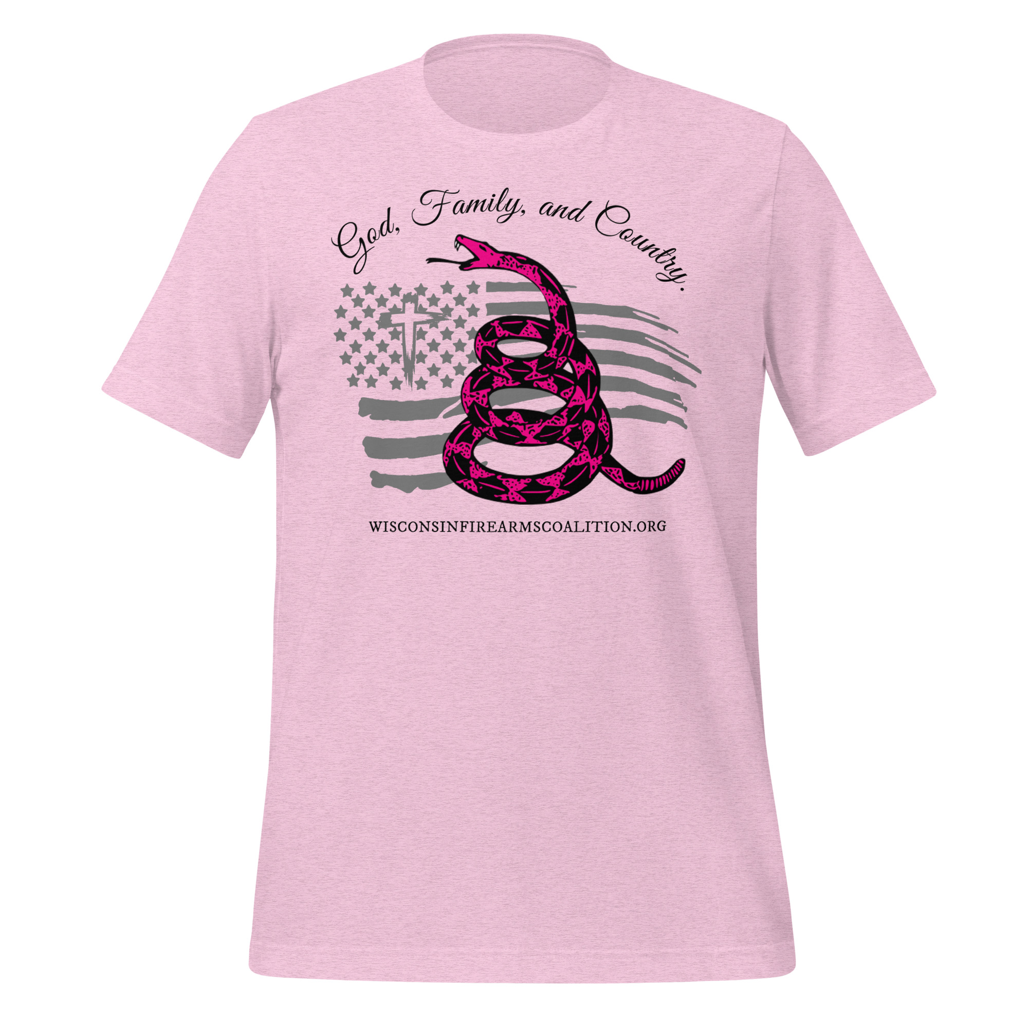 Women’s – Black Text – God, Family and Country – Premium Unisex t-shirt - Image 8