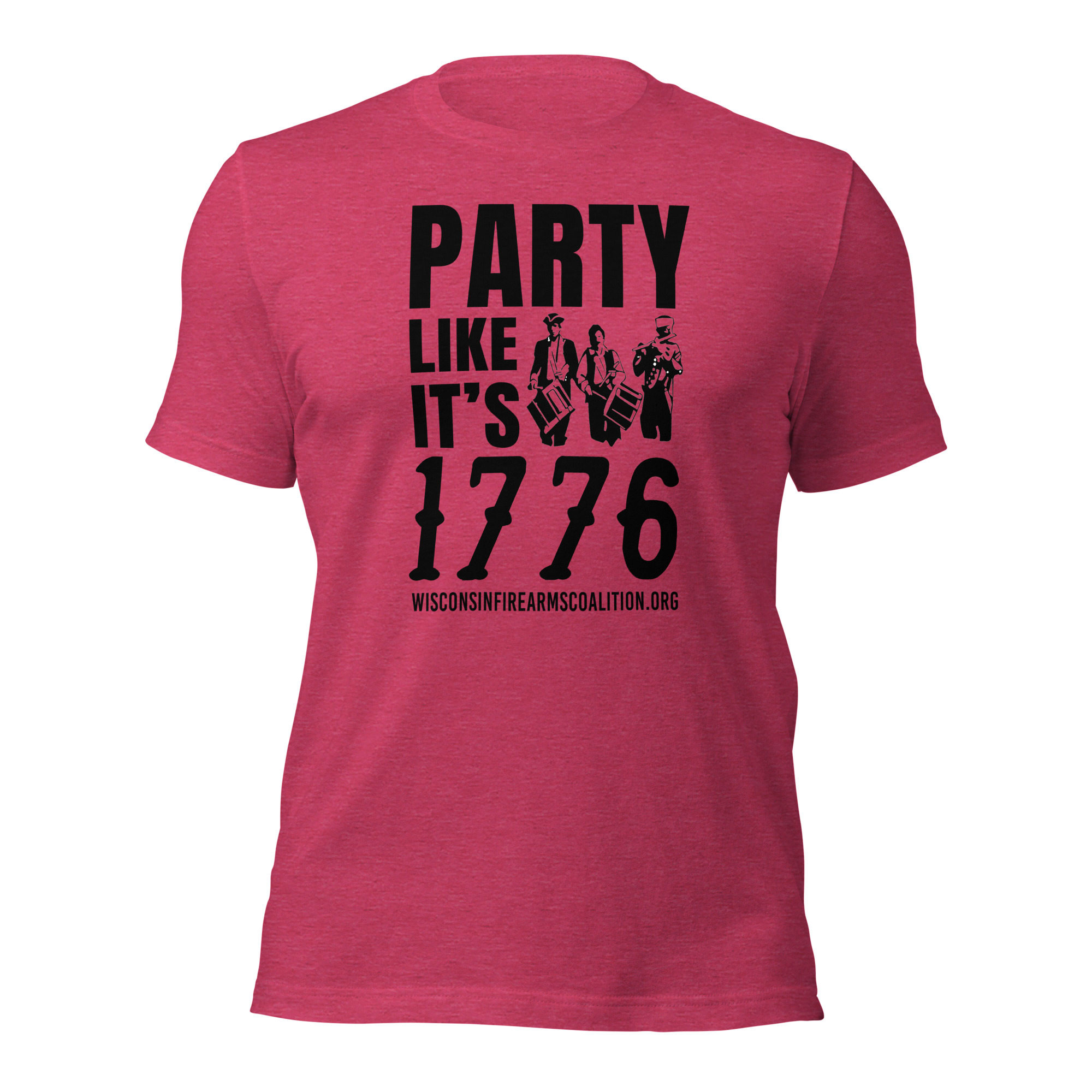 Party Like it's 1776% Short-Sleeve - Premium Unisex – Dark Text - Image 3