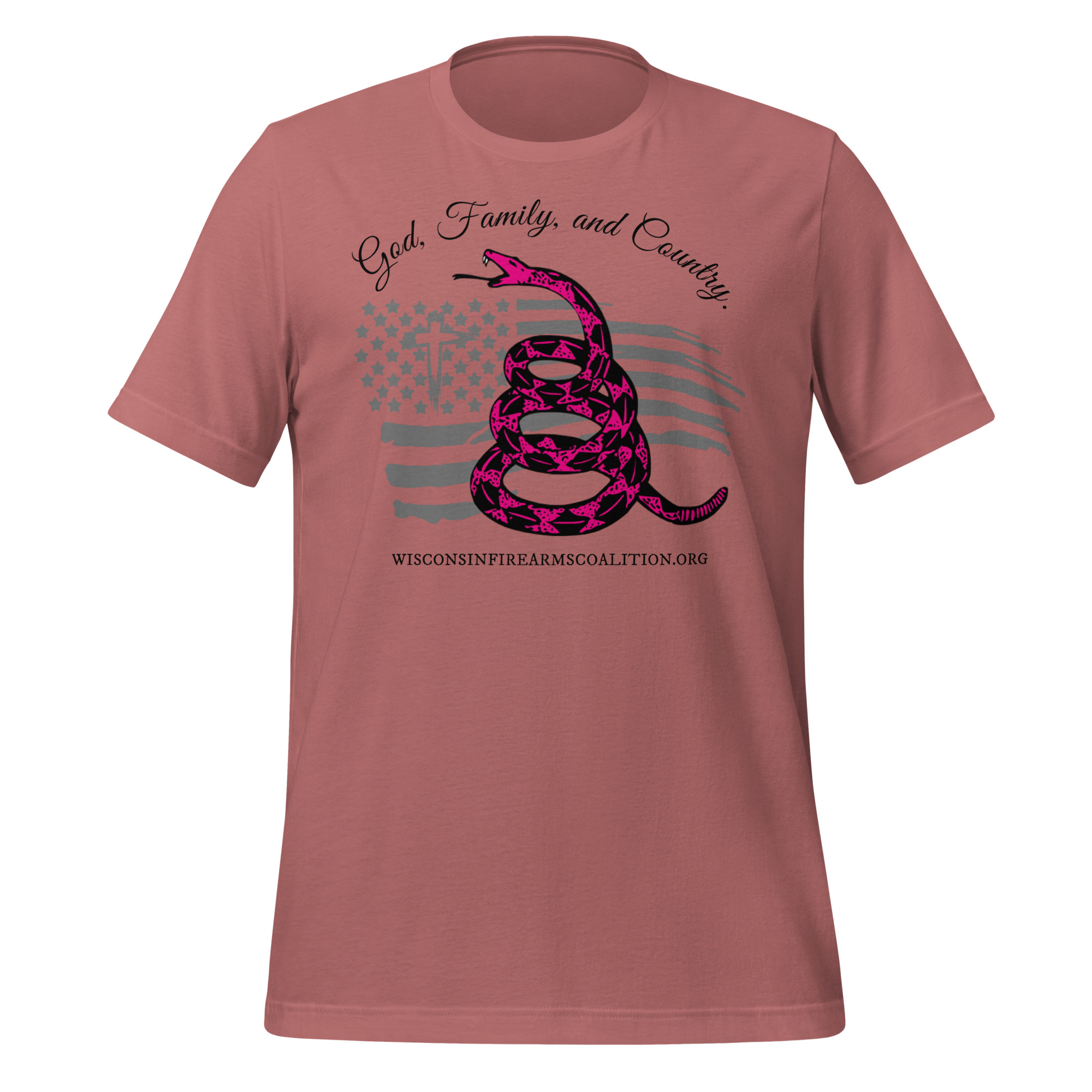 Women’s – Black Text – God, Family and Country – Premium Unisex t-shirt - Image 4