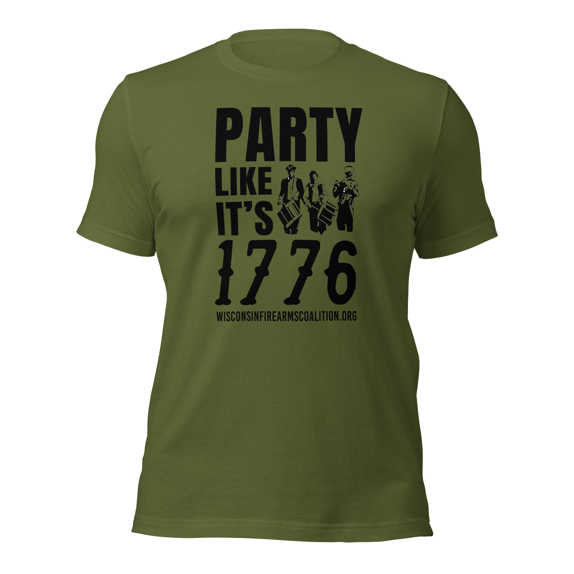 Party Like it's 1776% Short-Sleeve - Premium Unisex – Dark Text - Image 2