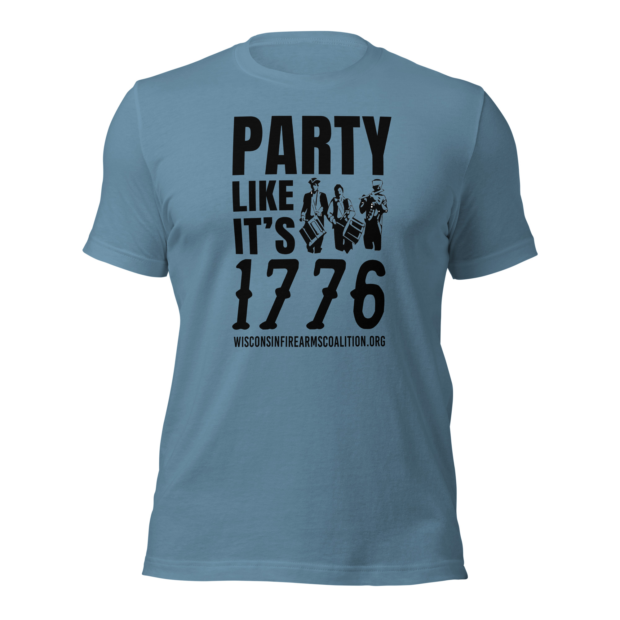 Party Like it's 1776% Short-Sleeve - Premium Unisex – Dark Text - Image 7