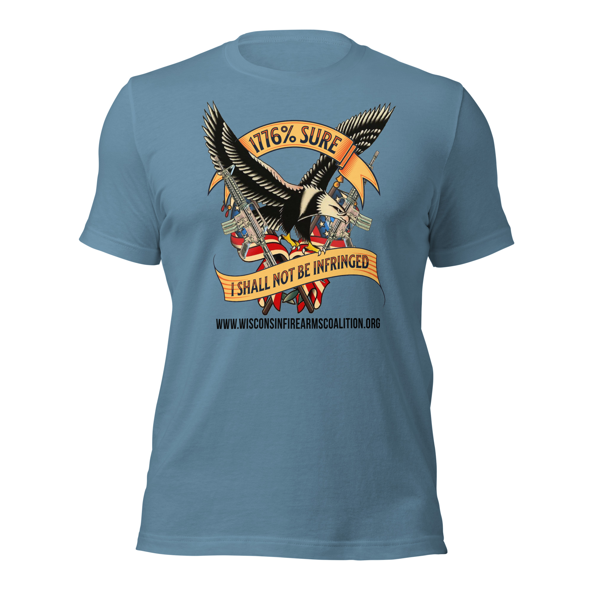 Black Text -“I’m 1776% Sure” Premium -Unisex t-shirt - Image 4