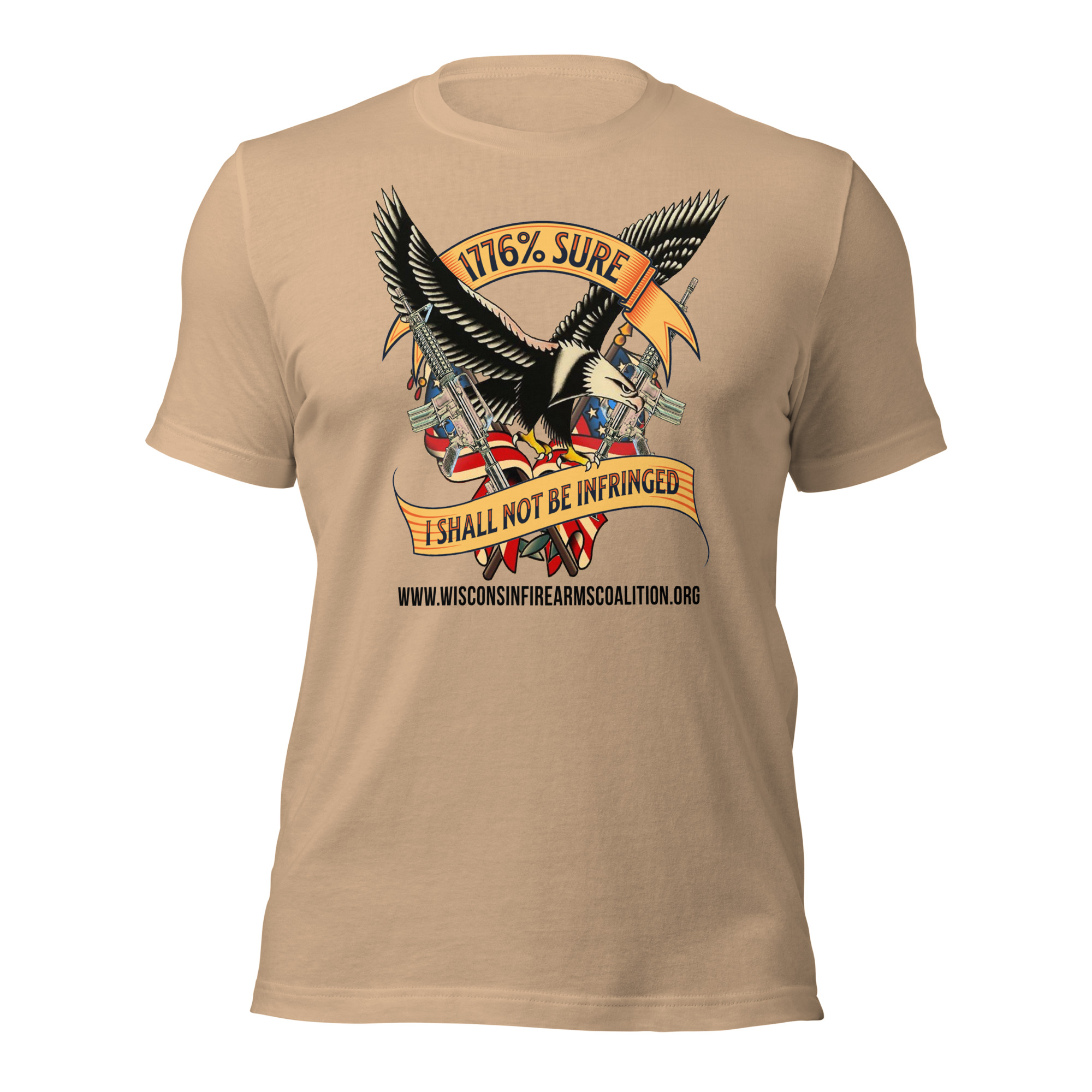 Black Text -“I’m 1776% Sure” Premium -Unisex t-shirt