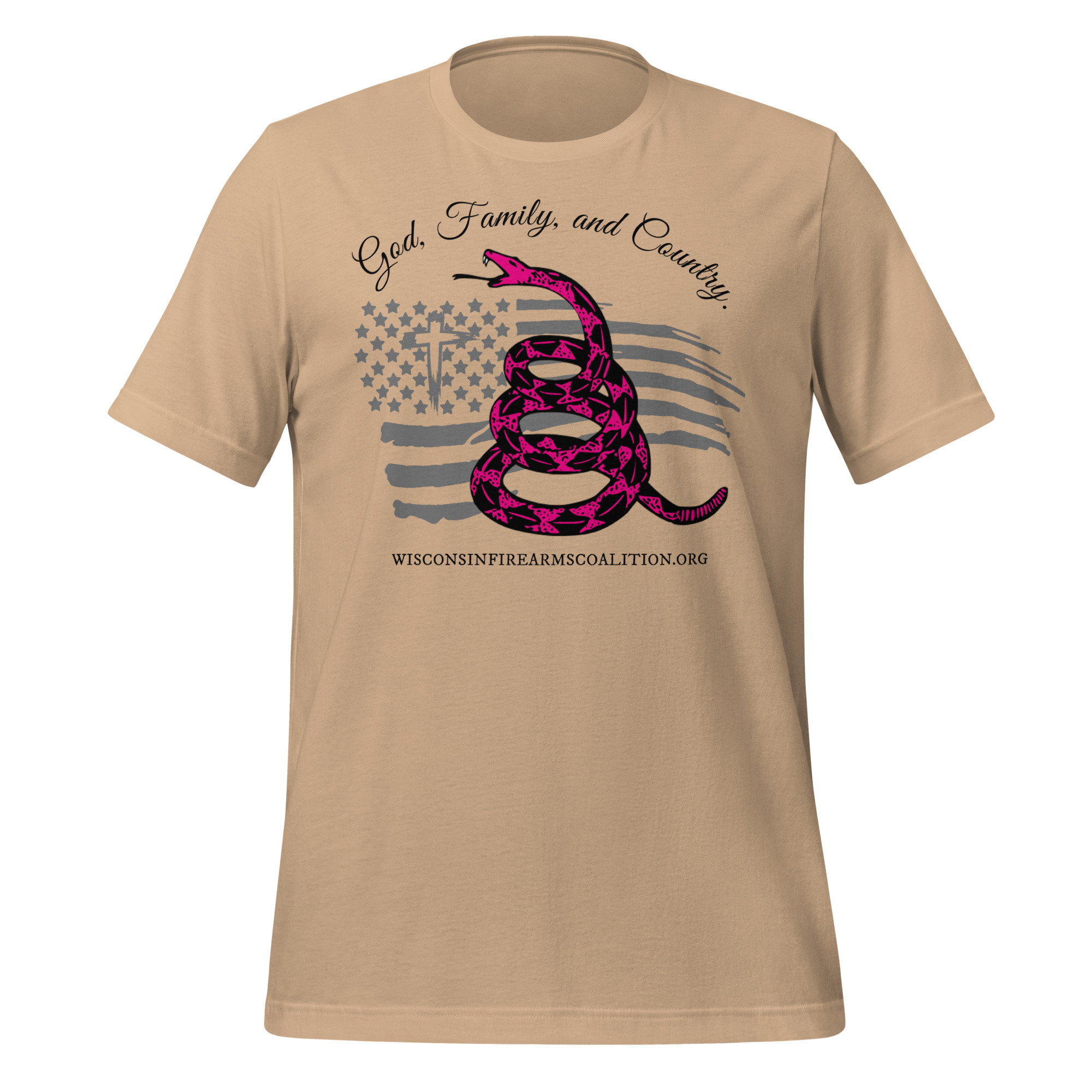 Women’s – Black Text – God, Family and Country – Premium Unisex t-shirt - Image 9