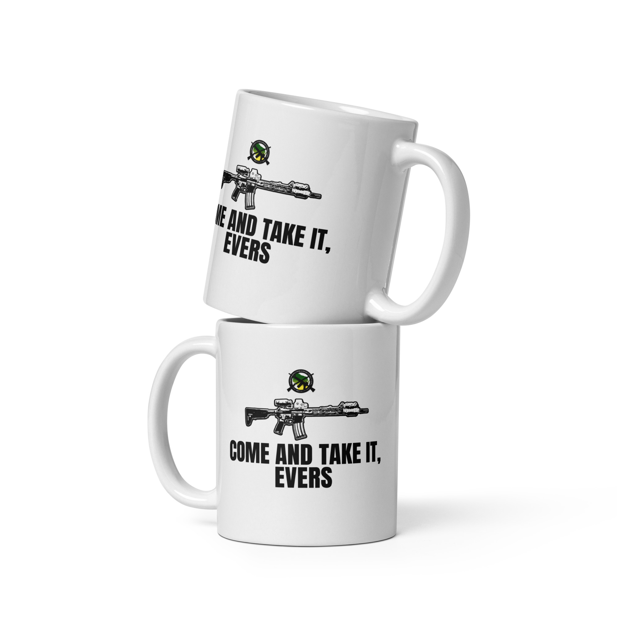 Come and Take It Evers - White glossy mug - Image 2