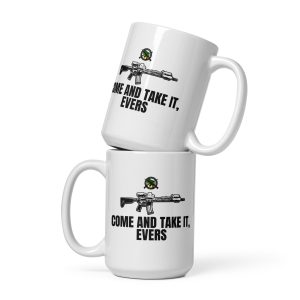 Come and Take It Evers - White glossy mug