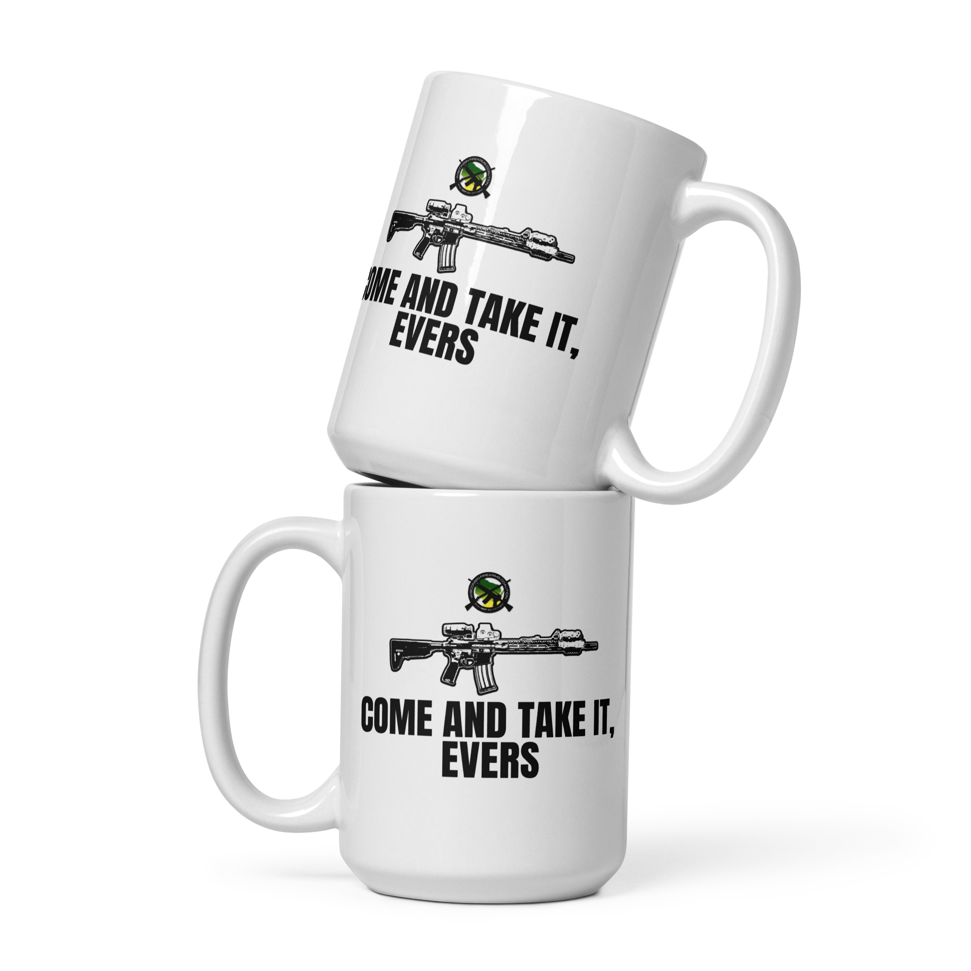 Come and Take It Evers - White glossy mug